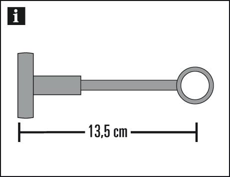 Träger geschlossen für Ø 16 mm
