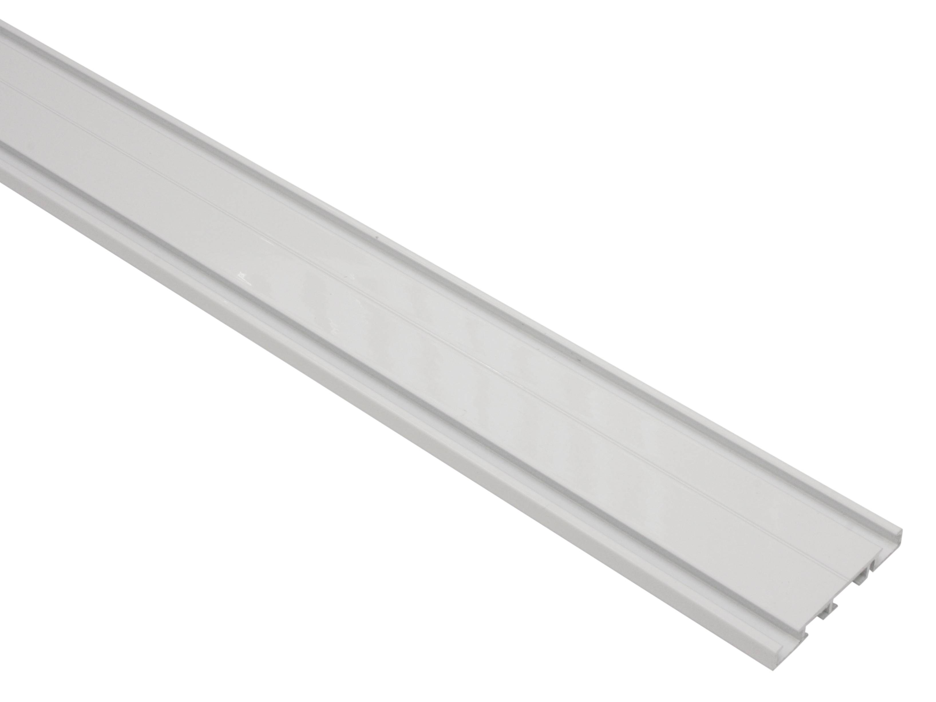 Aluminium-Vorhangschiene 2-läufig weiß